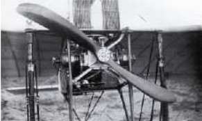 Aerien engine on a Bleriot type aircraft