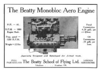 Beatty four-cylinder engine