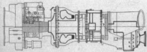 Esquema del Blackburn A.129, turboeje