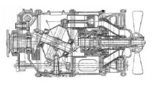 Bristol Tramway Engine diagram from 1934