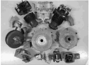 V-2 engine parts