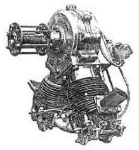 British-Luton Anzani motor V2 invertido