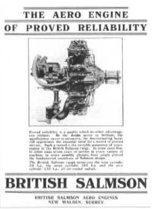 British Salmson ad from 1930