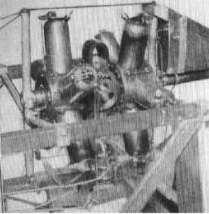 Better detail of the 10-cylinder engine