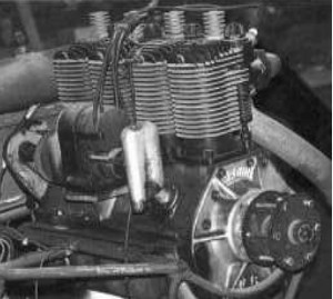 Brown 4-cylinder engine