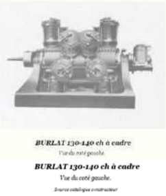 Vista lateral del motor Burlat 130-140 CV