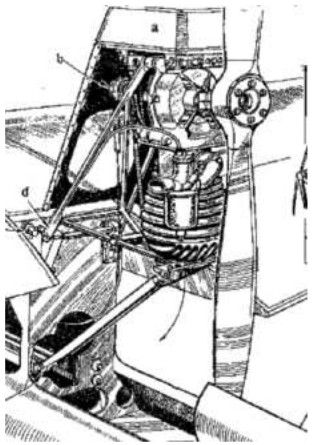 Villiers engine mounted on an aircraft
