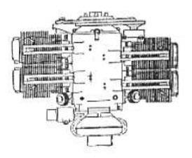 Dibujo del Chabay de 4 cilindros