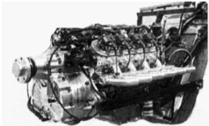 Chevrolet engine with coupled gearbox