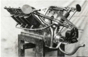 Another view of the Christie V-8 engine