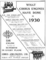 Cirrus ad 1930