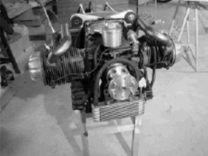 Citroën engine in process