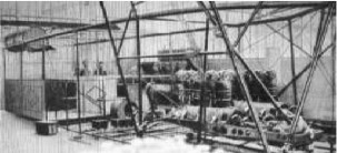 The two engines on the Clement airship