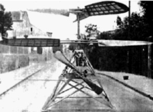 Pioneering helicopter with Clerget engine