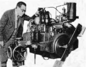Colburn y su motor con molinete de placas