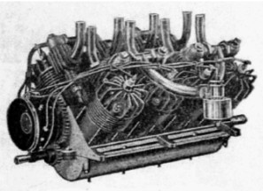 Curtiss V8 posiblemente con cilindros de los anteriores
