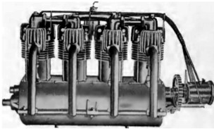 El cuatro cilindros C-4 de Curtiss