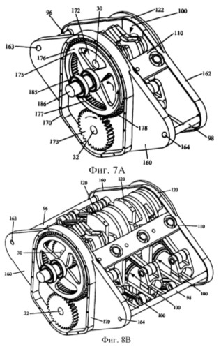 Achates Power, Dibujos de la patente. Motor modular ampliable