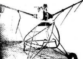 Brunner's flying machine still with uncovered wings