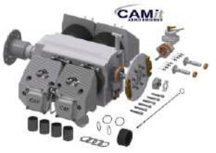 Exploded view for the CAE (CAMit)