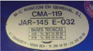 Placa de autorización